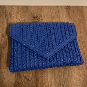 NWT Lulus blue clutch